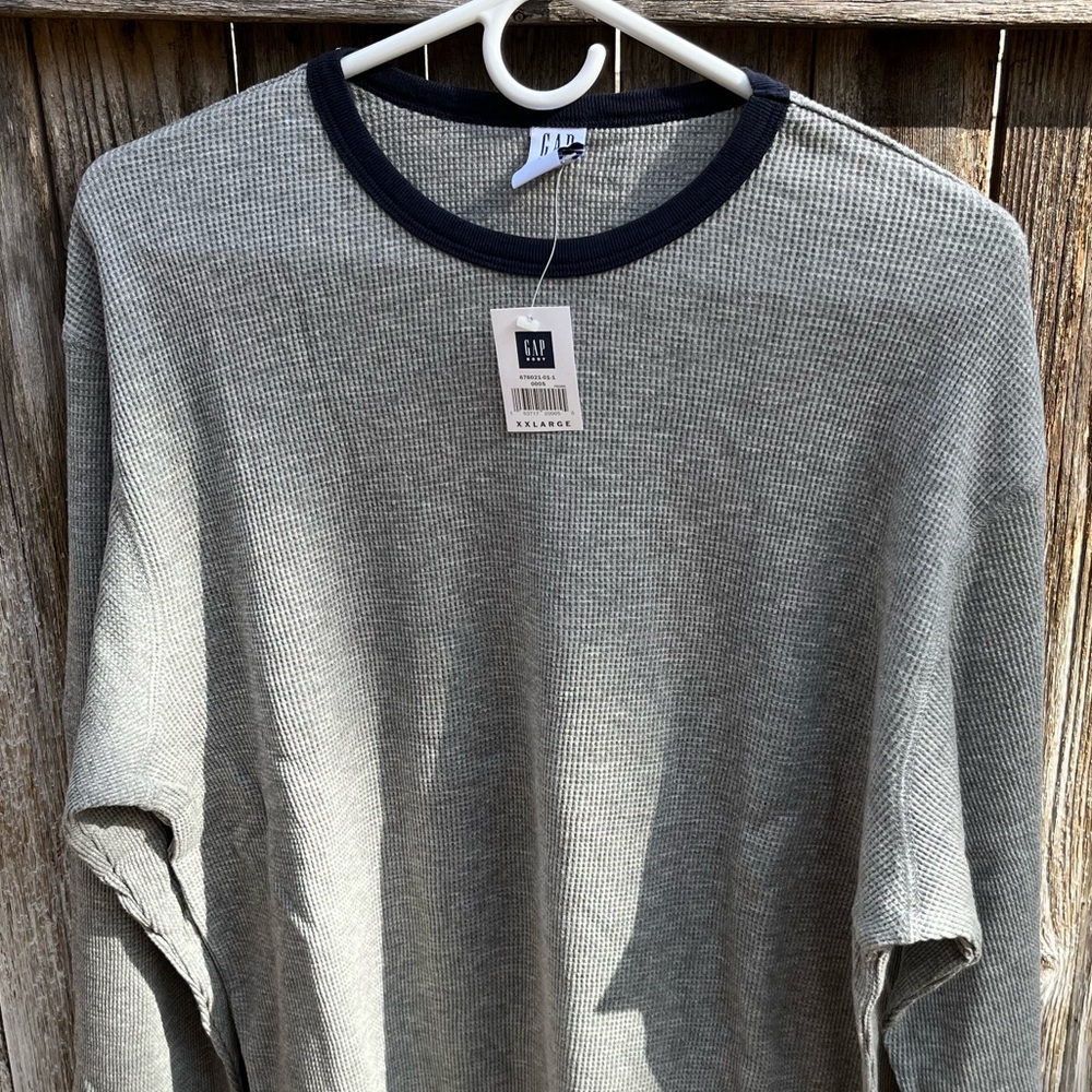Gap Waffle Weave Cotton LS Shirt